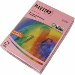 Цветен картон Maestro Color Розов пастел, А4, 250 л. 160 g/m2