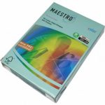 Цветен картон Maestro Color Син пастел, А4, 250 л. 160 g/m2