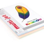 Цветен микс картон Multi Jet Rainbow Наситен, A4 5x25 л. 160 g/m2