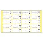 Етикети за цени лв. / EUR 56х25 mm 50л.х20ет./бандерол Бели