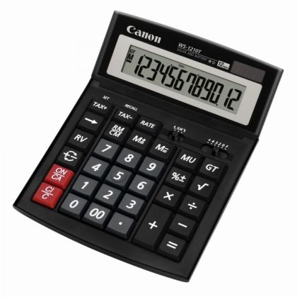 Калкулатор Canon WS-1210T Настолен, 12-разряден Калкулатор Canon WS-1210T Настолен, 12-разряден