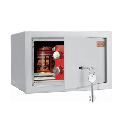 Касов сейф BTV T17 26x23x17 cm, 7.4 l, 4 kg Сив Касов сейф BTV T17 26x23x17 cm, 7.4 l, 4 kg Сив