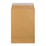 Плик с дъно E4 Кафяв, 300х400x40 mm, стикер по късата страна 250 бр.