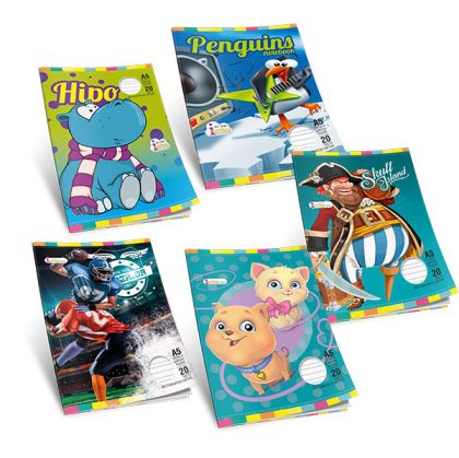 Тетрадка Multiprint Kids Меки корици, А5 20 л. с големи квадратчета Тетрадка Multiprint Kids Меки корици, А5 20 л. с големи квадратчета